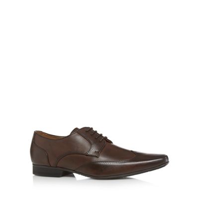 Chocolate wingtip shoes